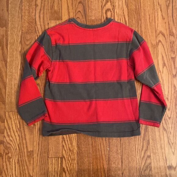 Gap kids size 6/7 long sleeve shirt gray and red - Picture 4 of 4